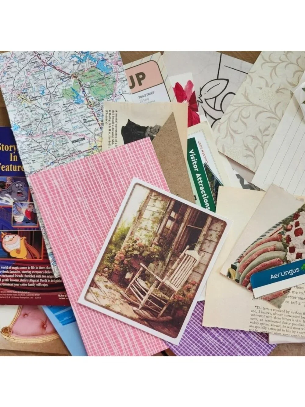 Packs of Ephemera ~ Junk Journal Kits~ Mixed Paper Lots~ 55-60 Pieces